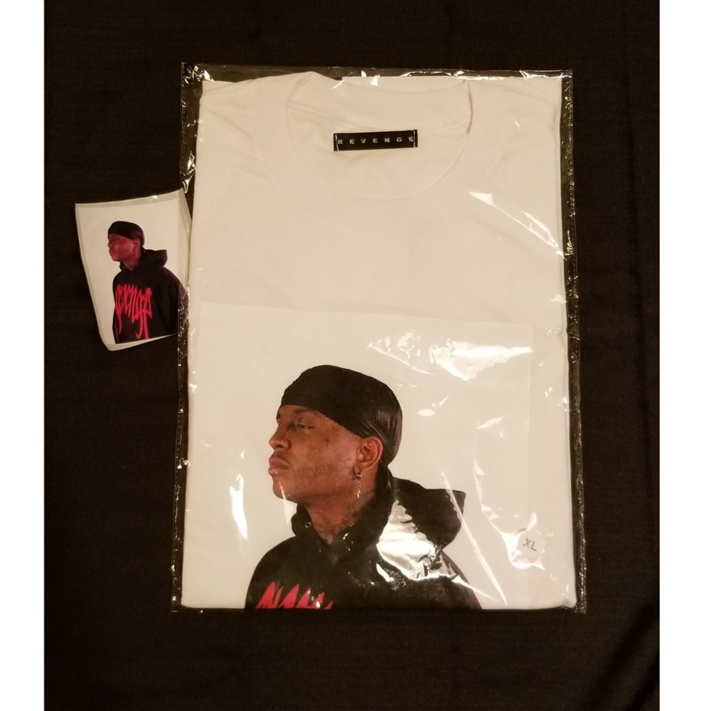 Revenge x Ski Mask Slump God - Photo Tee: White XL